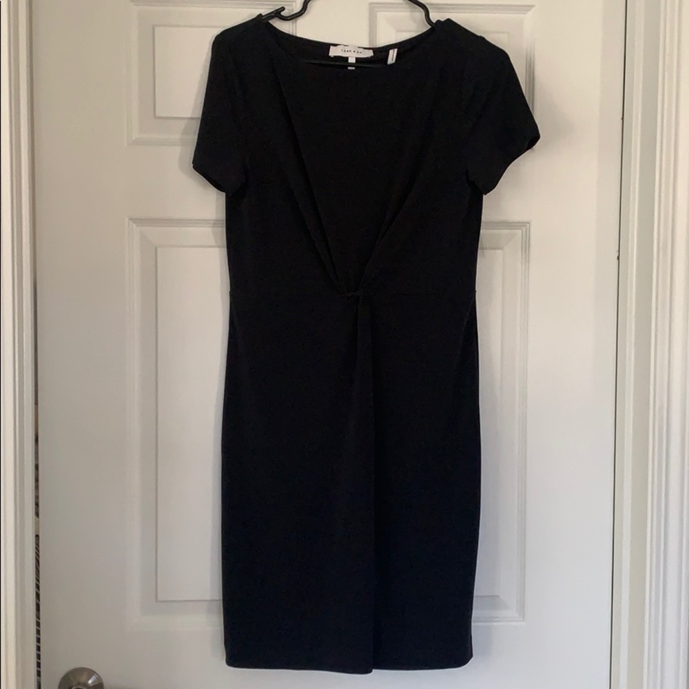 black knot front dress